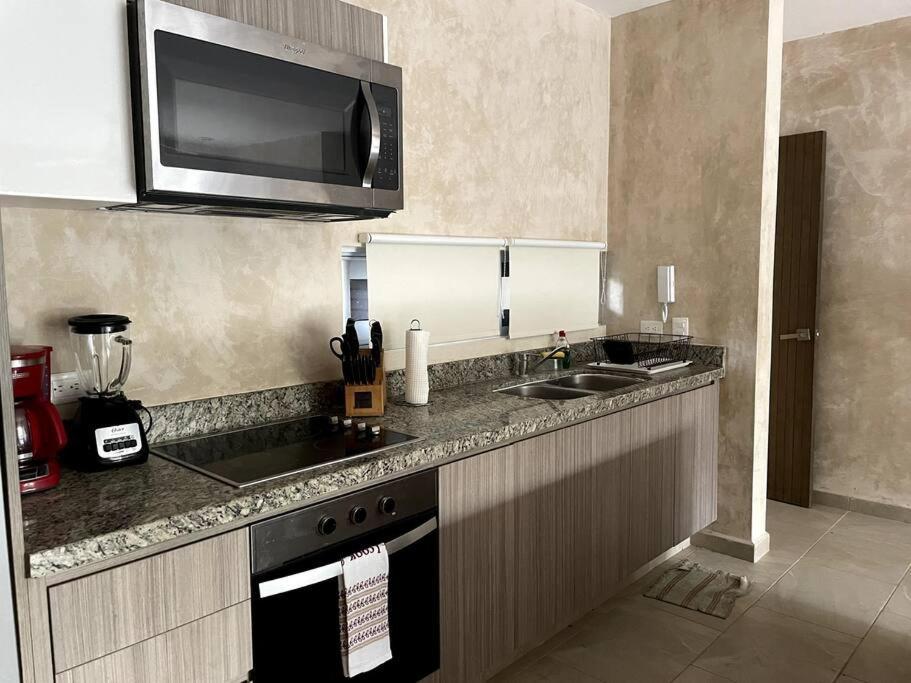 Departamento Dentro De Aldea Zama Apartment Тулум Екстериор снимка
